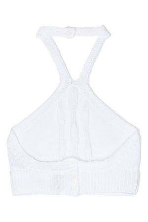 white cotton top ERMANNO SCERVINO KIDS | SFMA013CFL009B000